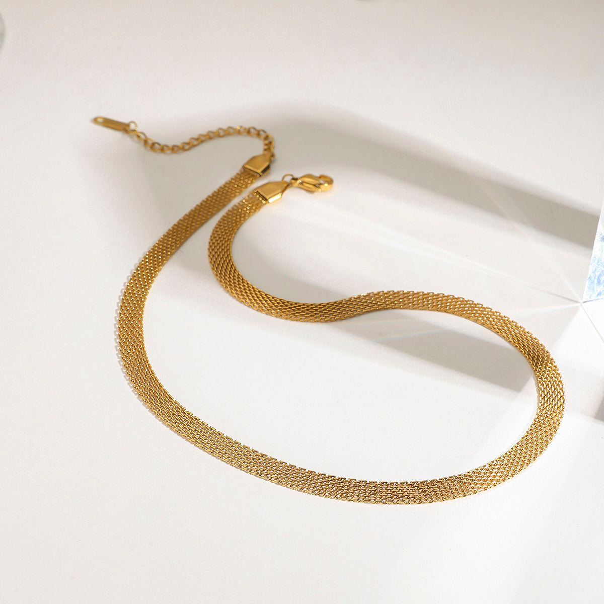 Kette "Monaco" 18K Vergoldet Wasserfest Edelstahl 316L Elegant Verstellbar